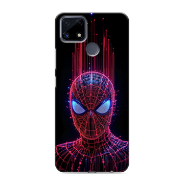 Силиконовый чехол на Realme C25 с принтом Spiderman Человек паук