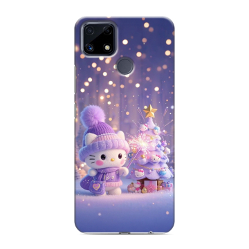 Силиконовый чехол на Realme C25 с принтом Новый год Силиконовый чехол на Realme C25 с принтом Новый год