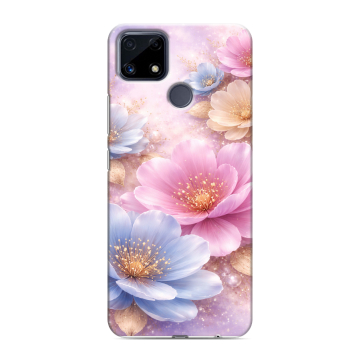Силиконовый чехол на Realme C25 с принтом женский