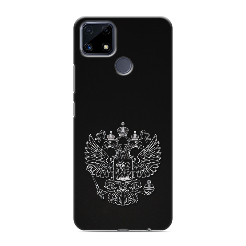 Силиконовый чехол на Realme C25 с принтом Герб России Силиконовый чехол на Realme C25 с принтом Герб России
