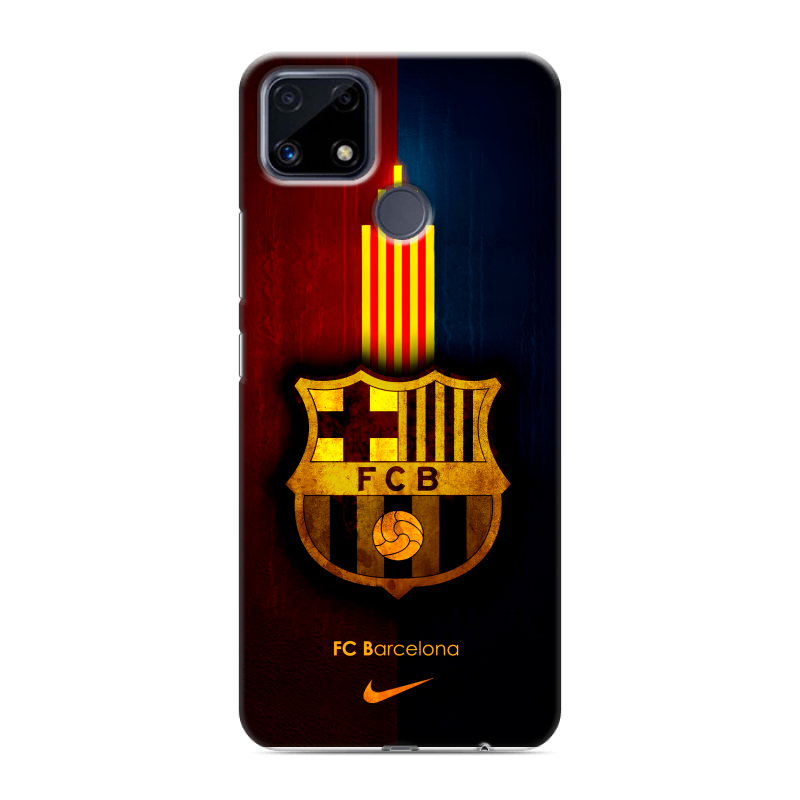 Силиконовый чехол на Realme C25 с принтом Барселона Barcelona Силиконовый чехол на Realme C25 с принтом Барселона Barcelona