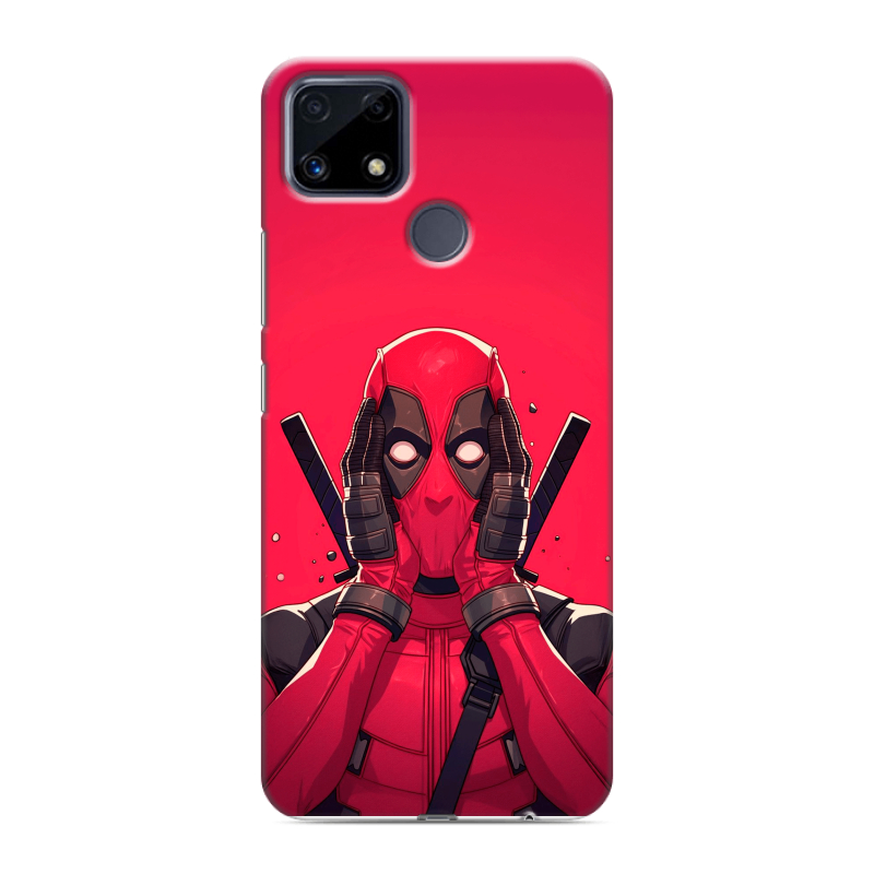 Силиконовый чехол на Realme C25 с принтом Дедпул Deadpool Силиконовый чехол на Realme C25 с принтом Дедпул Deadpool
