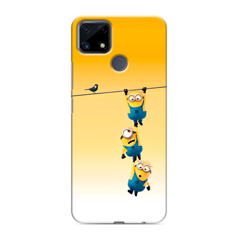 Силиконовый чехол на Realme C25 с принтом Миньоны Силиконовый чехол на Realme C25 с принтом Миньоны