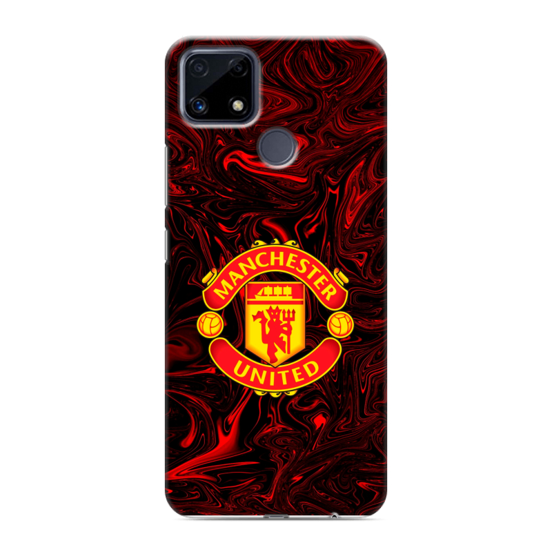 Силиконовый чехол на Realme C25 с принтом Manchester United Силиконовый чехол на Realme C25 с принтом Manchester United