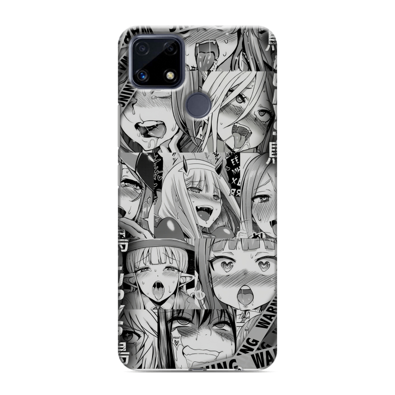Силиконовый чехол на Realme C25 с принтом Ahegao Ахегао Аниме Силиконовый чехол на Realme C25 с принтом Ahegao Ахегао Аниме