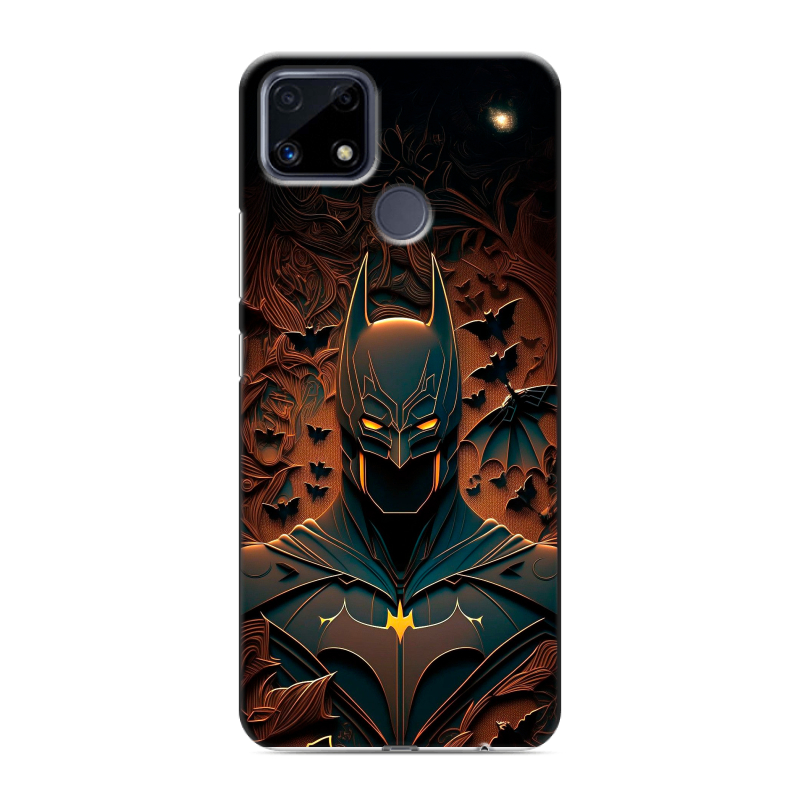 Силиконовый чехол на Realme C25 с принтом Batman Бэтмен Силиконовый чехол на Realme C25 с принтом Batman Бэтмен