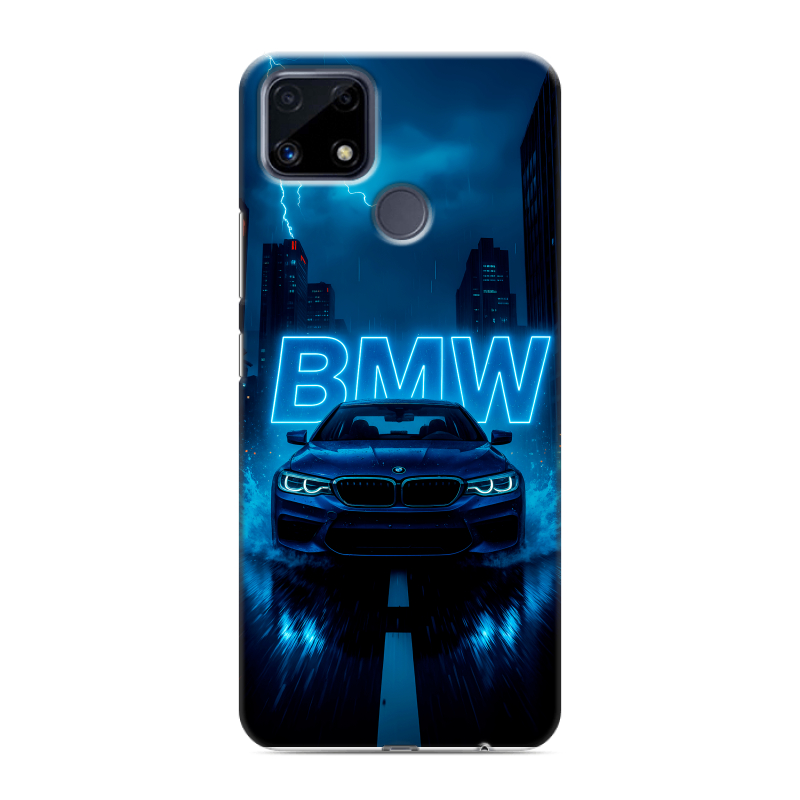 Силиконовый чехол на Realme C25 с принтом BMW БМВ Силиконовый чехол на Realme C25 с принтом BMW БМВ