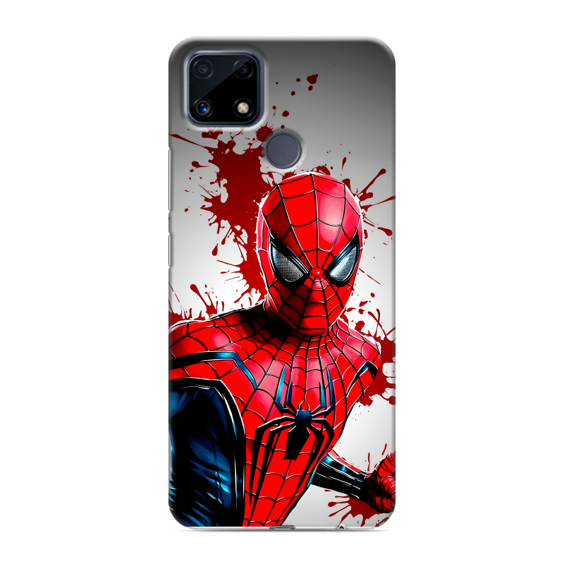 Силиконовый чехол на Realme C25 с принтом Spiderman Человек паук Силиконовый чехол на Realme C25 с принтом Spiderman Человек паук
