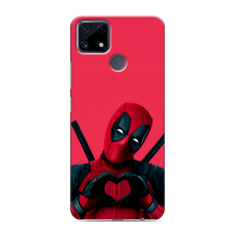 Силиконовый чехол на Realme C25 с принтом Дедпул Deadpool Силиконовый чехол на Realme C25 с принтом Дедпул Deadpool