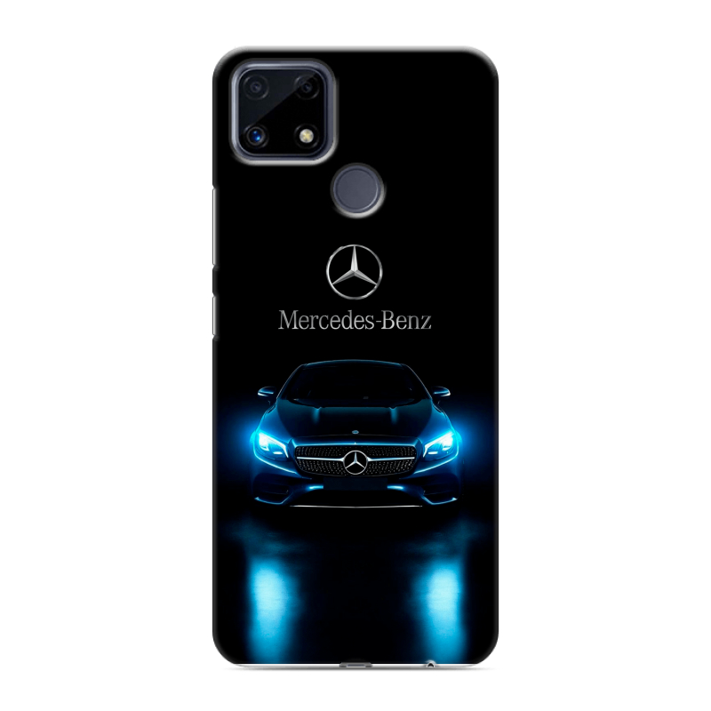 Силиконовый чехол на Realme C25 с принтом Mercedes Мерседес Силиконовый чехол на Realme C25 с принтом Mercedes Мерседес