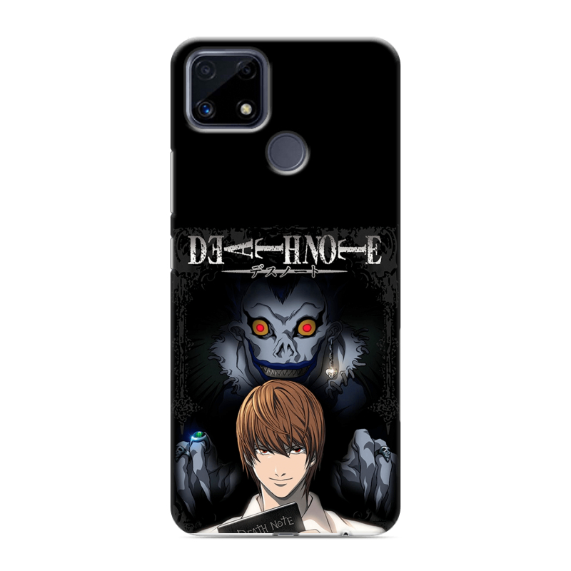 Силиконовый чехол на Realme C25 с принтом Death note Тетрадь смерти Силиконовый чехол на Realme C25 с принтом Death note Тетрадь смерти