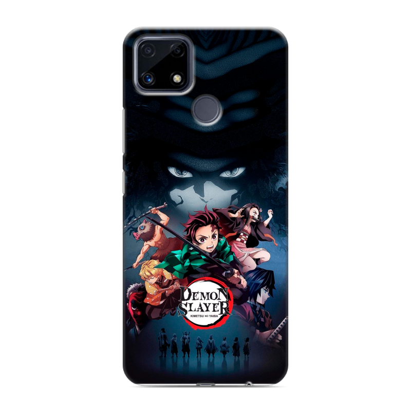 Силиконовый чехол на Realme C25 с принтом Demon Slayer Клинок рассекающий демонов Силиконовый чехол на Realme C25 с принтом Demon Slayer Клинок рассекающий демонов