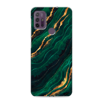 Силиконовый чехол на Lenovo K13 Note с принтом Мрамор зеленое золото Силиконовый чехол на Lenovo K13 Note с принтом Мрамор зеленое золото
