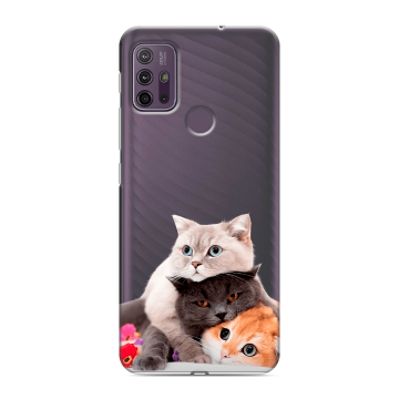 Силиконовый чехол на Lenovo K13 Note с принтом Кошки Силиконовый чехол на Lenovo K13 Note с принтом Кошки