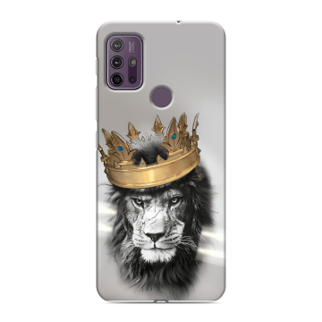 Силиконовый чехол на Lenovo K13 Note с принтом Лев с короной Силиконовый чехол на Lenovo K13 Note с принтом Лев с короной
