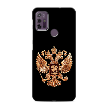 Силиконовый чехол на Lenovo K13 Note с принтом Герб России золотой