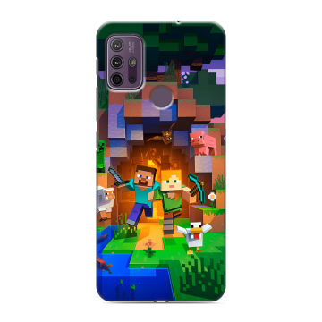 Силиконовый чехол на Lenovo K13 Note с принтом Майнкрафт Minecraft