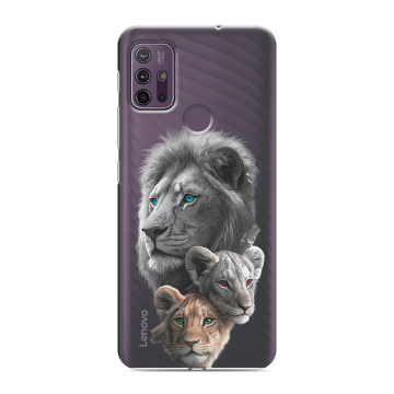 Силиконовый чехол на Lenovo K13 Note с принтом Львы