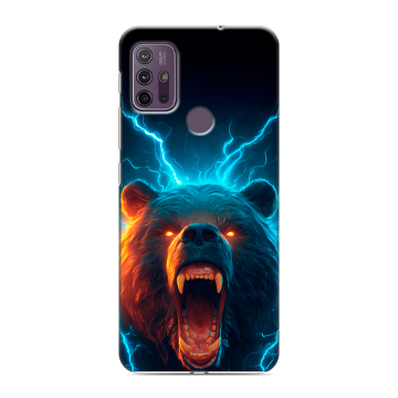 Силиконовый чехол на Lenovo K13 Note с принтом Медведь