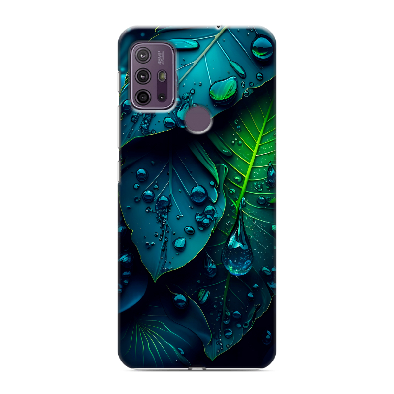 Силиконовый противоударный чехол на Lenovo K13 Note с принтом Листья Силиконовый противоударный чехол на Lenovo K13 Note с принтом Листья