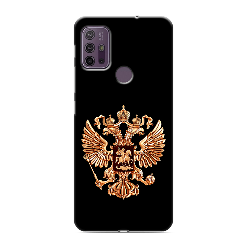 Силиконовый чехол на Lenovo K13 Note с принтом Герб России золотой Силиконовый чехол на Lenovo K13 Note с принтом Герб России золотой