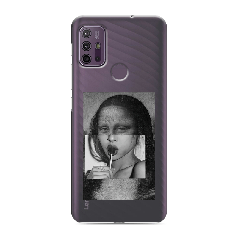 Силиконовый противоударный чехол на Lenovo K13 Note с принтом Мона Лиза Силиконовый противоударный чехол на Lenovo K13 Note с принтом Мона Лиза