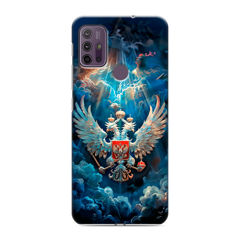Силиконовый чехол на Lenovo K13 Note с принтом Герб флаг России Силиконовый чехол на Lenovo K13 Note с принтом Герб флаг России