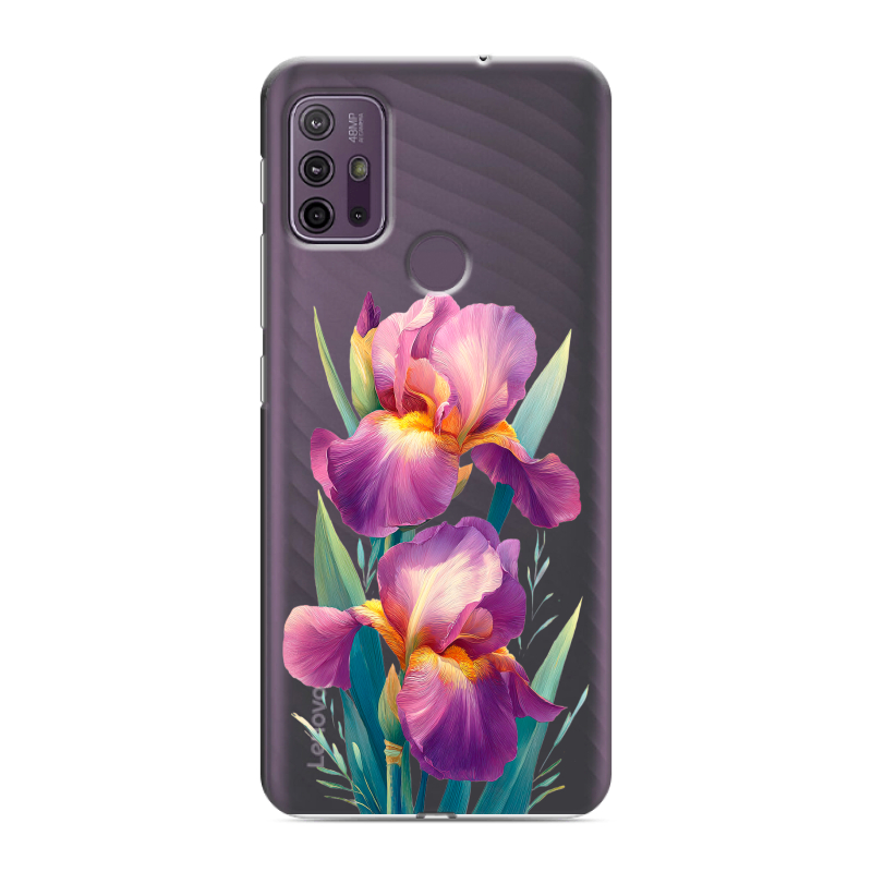 Силиконовый противоударный чехол на Lenovo K13 Note с принтом Цветы орхидеи Силиконовый противоударный чехол на Lenovo K13 Note с принтом Цветы орхидеи