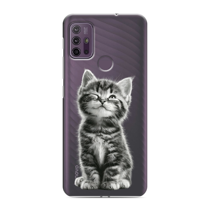 Силиконовый противоударный чехол на Lenovo K13 Note с принтом Котенок Силиконовый противоударный чехол на Lenovo K13 Note с принтом Котенок