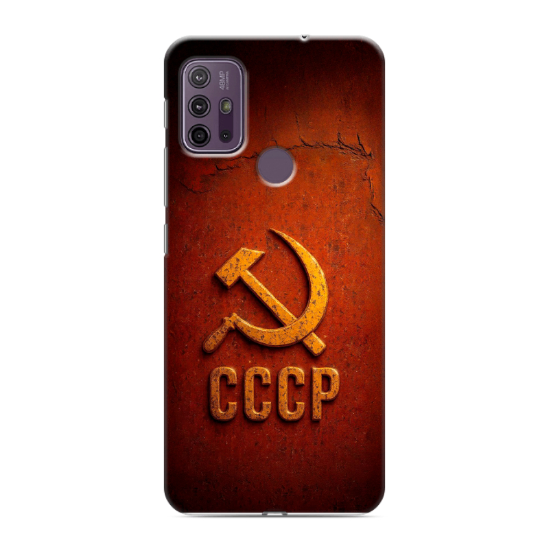 Силиконовый противоударный чехол на Lenovo K13 Note с принтом Флаг Герб СССР Силиконовый противоударный чехол на Lenovo K13 Note с принтом Флаг Герб СССР