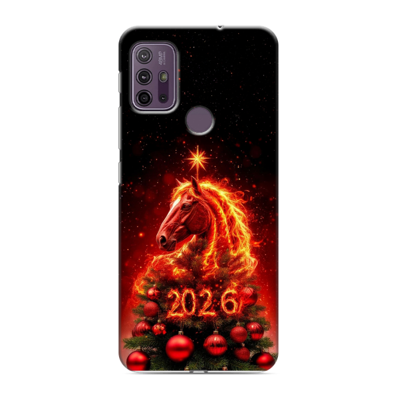 Силиконовый противоударный чехол на Lenovo K13 Note с принтом Новый год Силиконовый противоударный чехол на Lenovo K13 Note с принтом Новый год