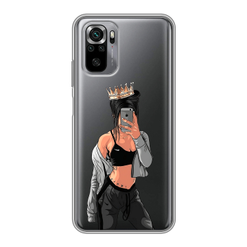 Силиконовый чехол на Xiaomi RedMi Note 10S с принтом Женские принты Силиконовый чехол на Xiaomi RedMi Note 10S с принтом Женские принты