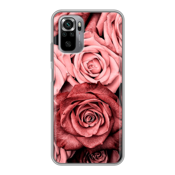 Силиконовый чехол на Xiaomi RedMi Note 10S с принтом Цветы розы Силиконовый чехол на Xiaomi RedMi Note 10S с принтом Цветы розы
