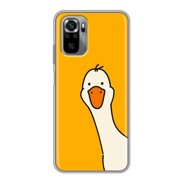 Силиконовый чехол на Xiaomi RedMi Note 10S с принтом Утка Силиконовый чехол на Xiaomi RedMi Note 10S с принтом Утка