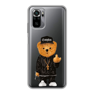 Силиконовый чехол на Xiaomi RedMi Note 10S с принтом Мишка
