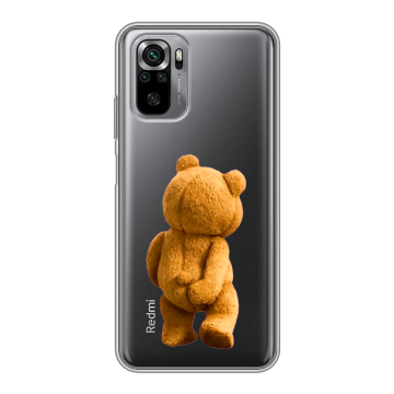 Силиконовый чехол на Xiaomi RedMi Note 10S с принтом Медведь