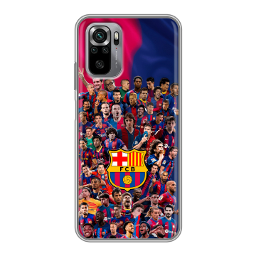 Силиконовый чехол на Xiaomi RedMi Note 10S с принтом Барселона Barcelona