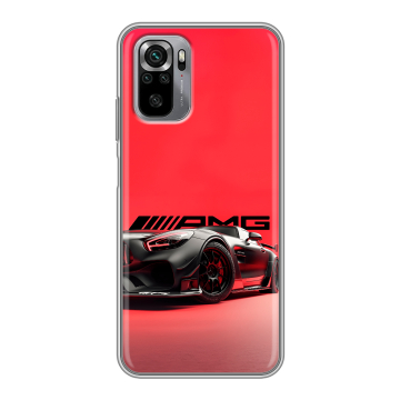 Силиконовый чехол на Xiaomi RedMi Note 10S с принтом Мерседес Mercedes AMG Силиконовый чехол на Xiaomi RedMi Note 10S с принтом Мерседес Mercedes AMG