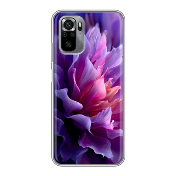 Силиконовый чехол на Xiaomi RedMi Note 10S с принтом женский цветы