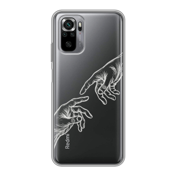 Силиконовый чехол на Xiaomi RedMi Note 10S с принтом Сотворение мира Силиконовый чехол на Xiaomi RedMi Note 10S с принтом Сотворение мира
