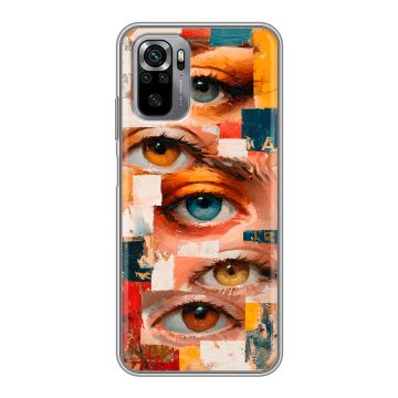 Силиконовый чехол на Xiaomi RedMi Note 10S с принтом Модный принт Силиконовый чехол на Xiaomi RedMi Note 10S с принтом Модный принт