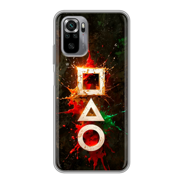 Силиконовый чехол на Xiaomi RedMi Note 10S с принтом Squid Game Игра кальмара Силиконовый чехол на Xiaomi RedMi Note 10S с принтом Squid Game Игра кальмара