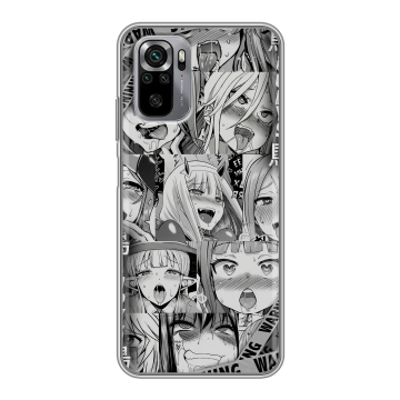 Силиконовый чехол на Xiaomi RedMi Note 10S с принтом Ahegao Ахегао Аниме Силиконовый чехол на Xiaomi RedMi Note 10S с принтом Ahegao Ахегао Аниме