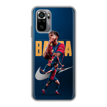 Силиконовый чехол на Xiaomi RedMi Note 10S с принтом Барселона Barca Yamal 