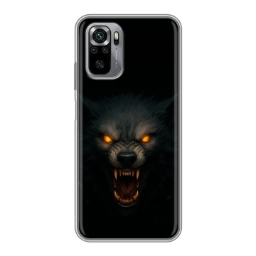 Силиконовый чехол на Xiaomi RedMi Note 10S с принтом Волк Силиконовый чехол на Xiaomi RedMi Note 10S с принтом Волк