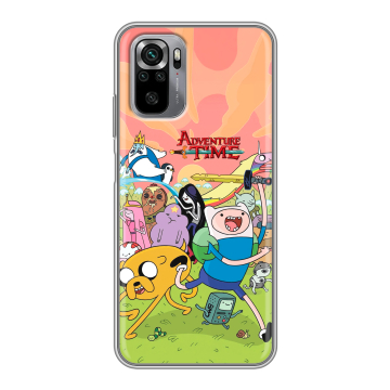 Силиконовый чехол на Xiaomi RedMi Note 10S с принтом Adventure time Время приключений Силиконовый чехол на Xiaomi RedMi Note 10S с принтом Adventure time Время приключений