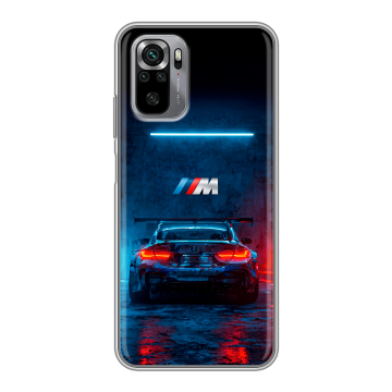 Силиконовый чехол на Xiaomi RedMi Note 10S с принтом BMW БМВ