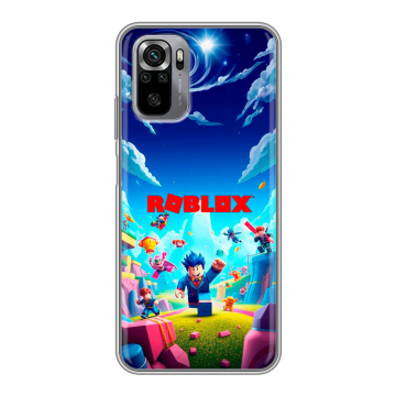 Силиконовый чехол на Xiaomi RedMi Note 10S с принтом Roblox Роблокс Силиконовый чехол на Xiaomi RedMi Note 10S с принтом Roblox Роблокс