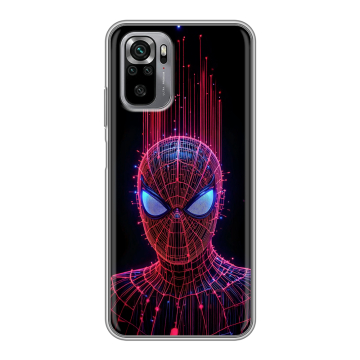 Силиконовый чехол на Xiaomi RedMi Note 10S с принтом Spiderman Человек паук