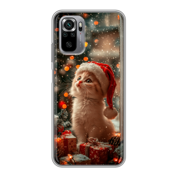 Силиконовый чехол на Xiaomi RedMi Note 10S с принтом Новый год Силиконовый чехол на Xiaomi RedMi Note 10S с принтом Новый год